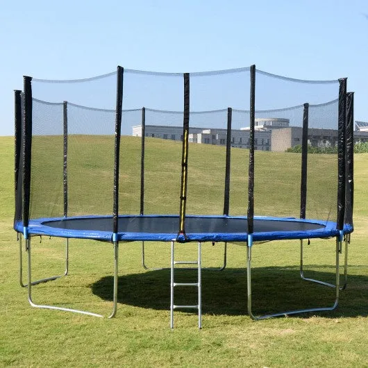 15' Trampoline Combo with Ladder & Rain Cover