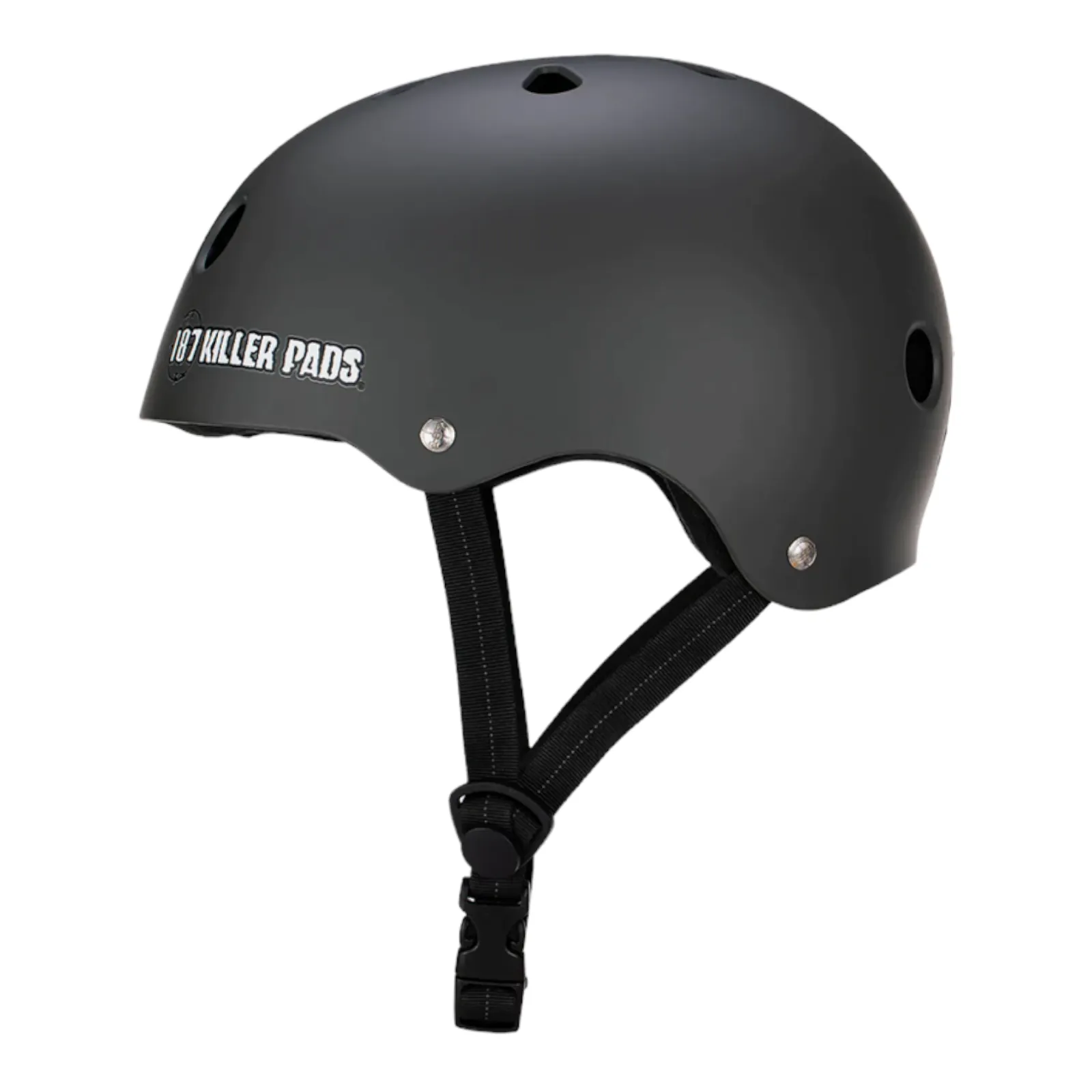 187 KILLER PADS PRO SKATE HELMET W/ SWEATSAVER LINER MATTE CHARCOAL