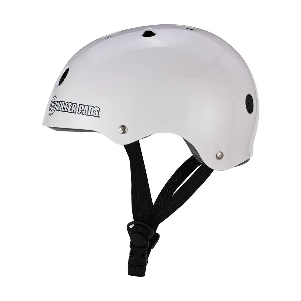 187 KILLER PADS - Pro Skate Helmet With Sweatsaver Liner (Gloss White) (PROMO DEAL!)