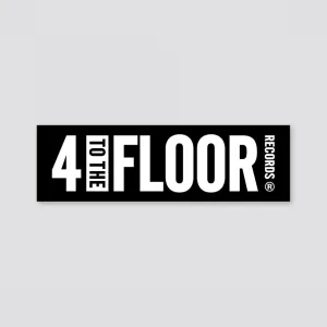 4 To The Floor Logo Rectangle Sticker