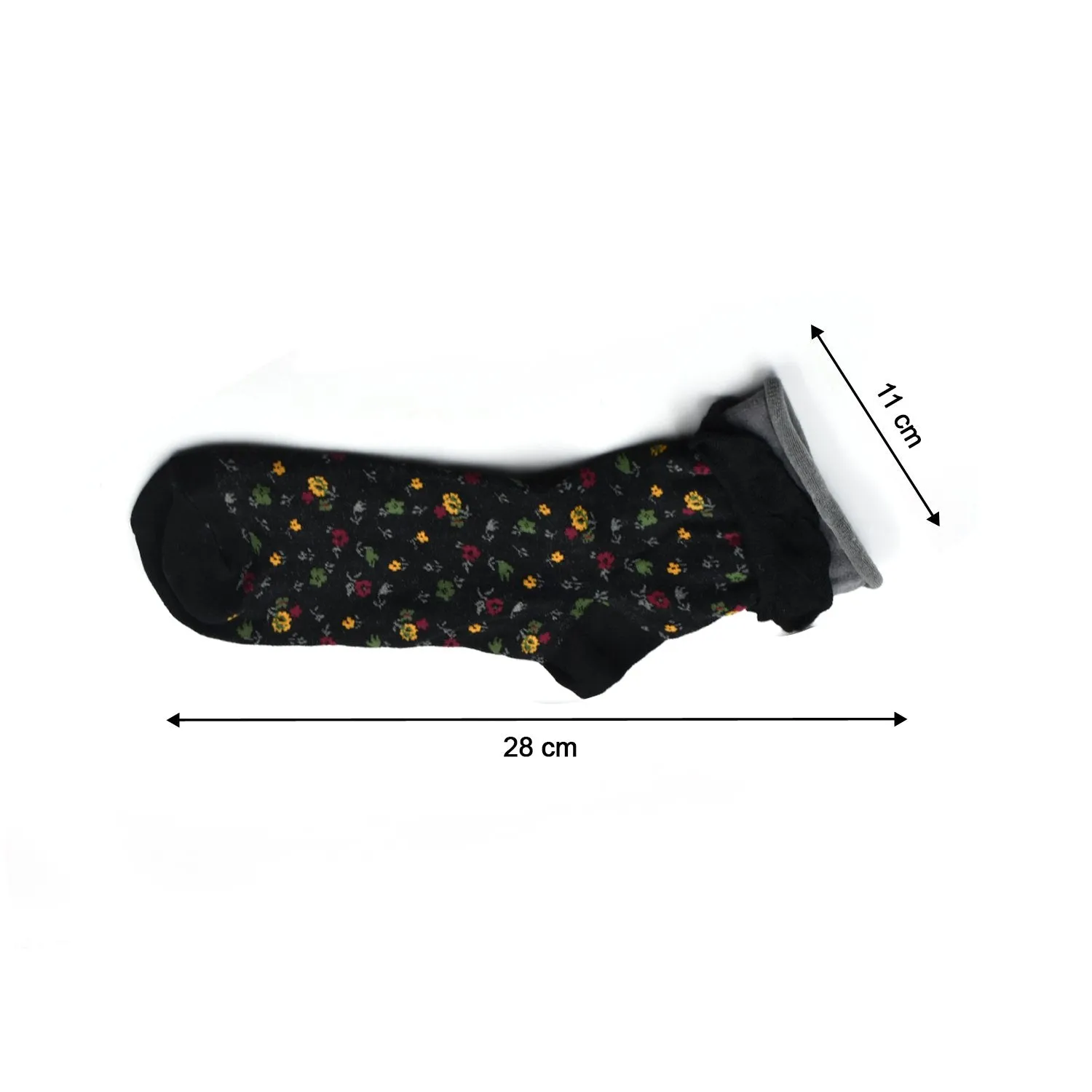 7344 Women's Crew Socks With fresh little flowers Printed ,high quality socks (Pack Of 20Pair)