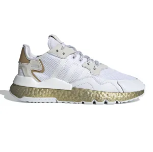 Adidas Women's Nite Jogger Shoes - Cloud White / Periwinkle / Gold Metallic