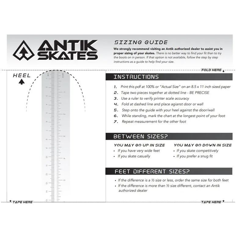 Antik Skyhawk Outdoor Black Roller Skates