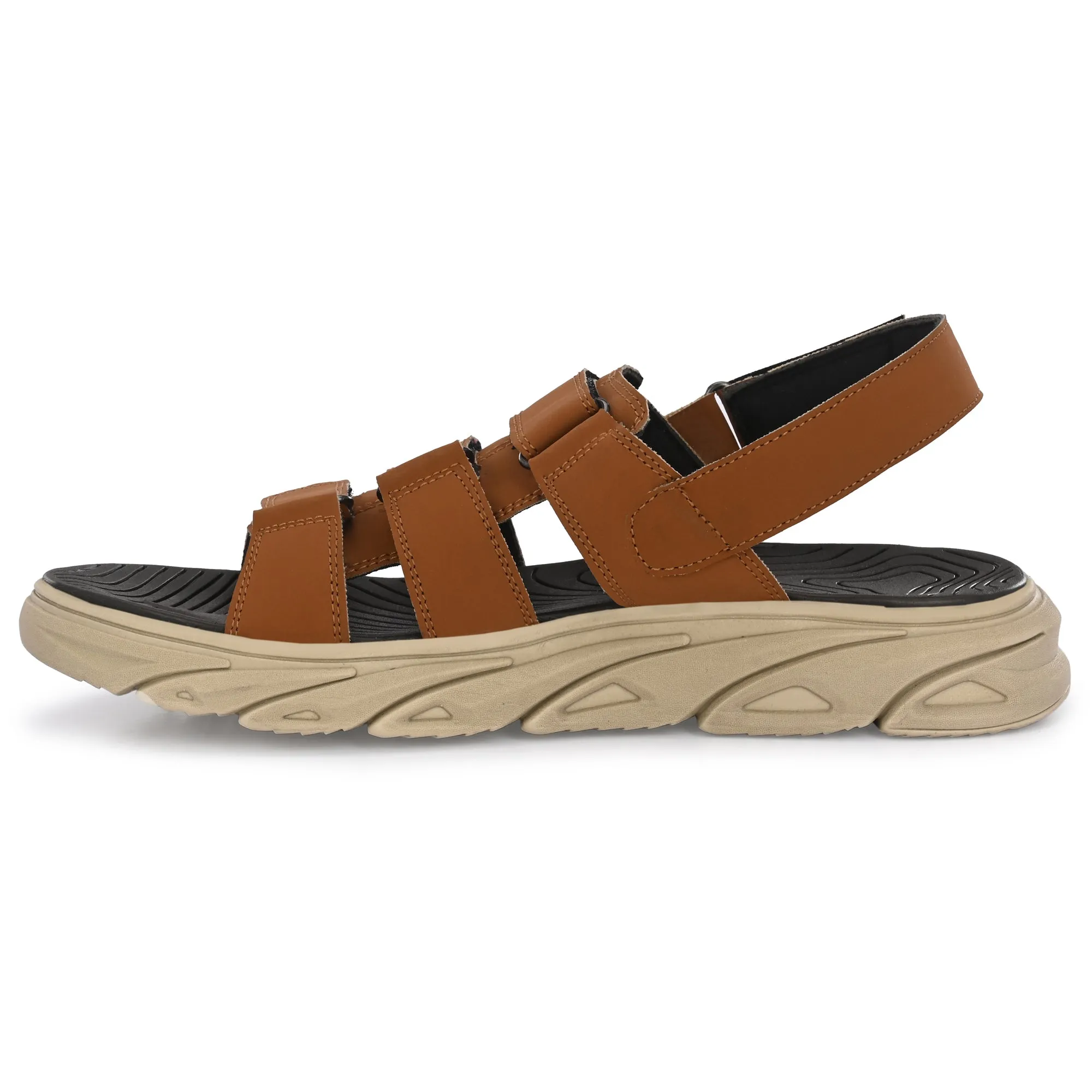 Attitudist Unisex Handcrafted Tan Sports Sandal