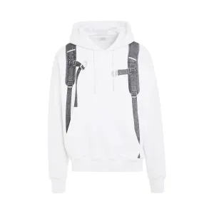 Backpack Skate Fit Hoodie in White