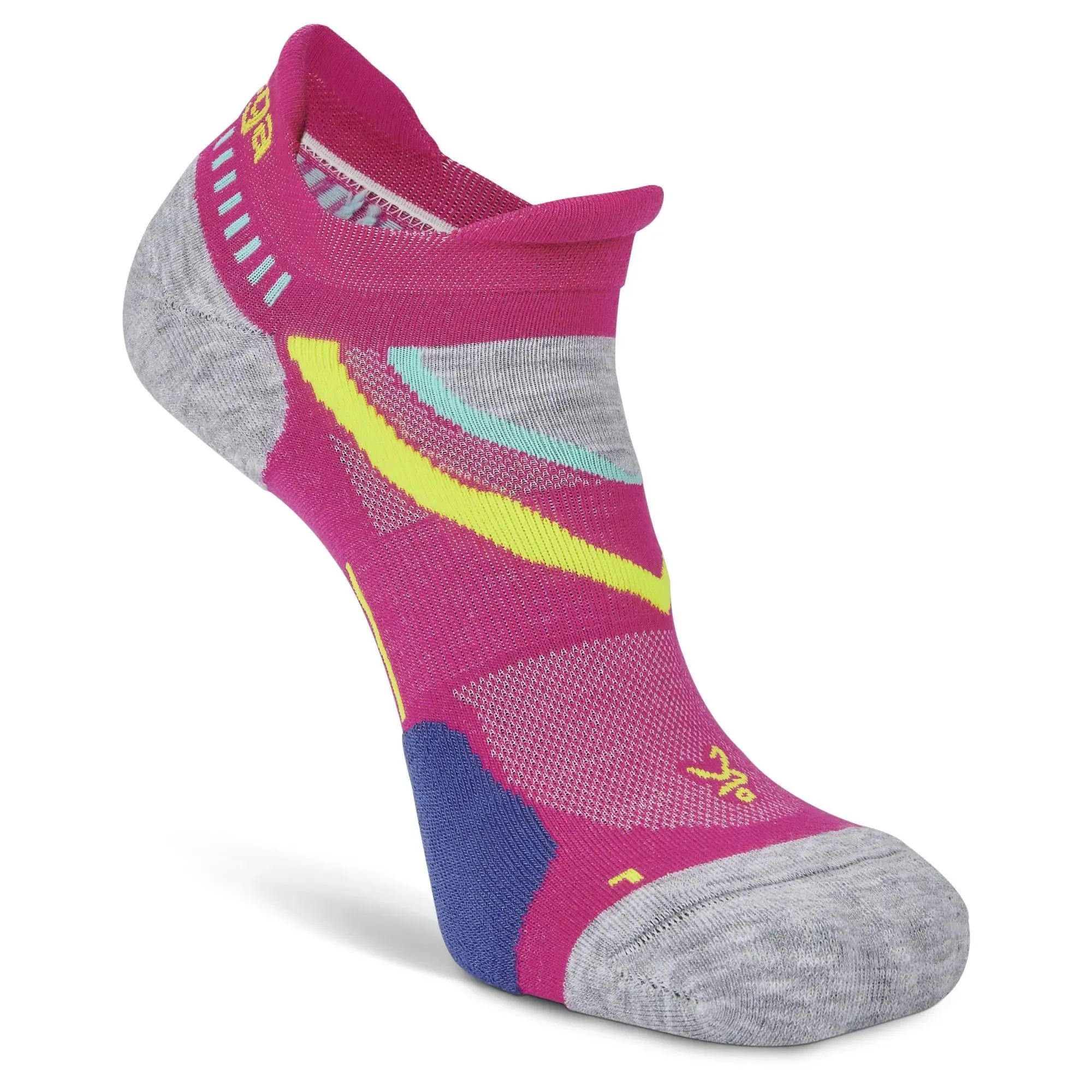 Balega UltraGlide No Show Tab Electric Pink Socks