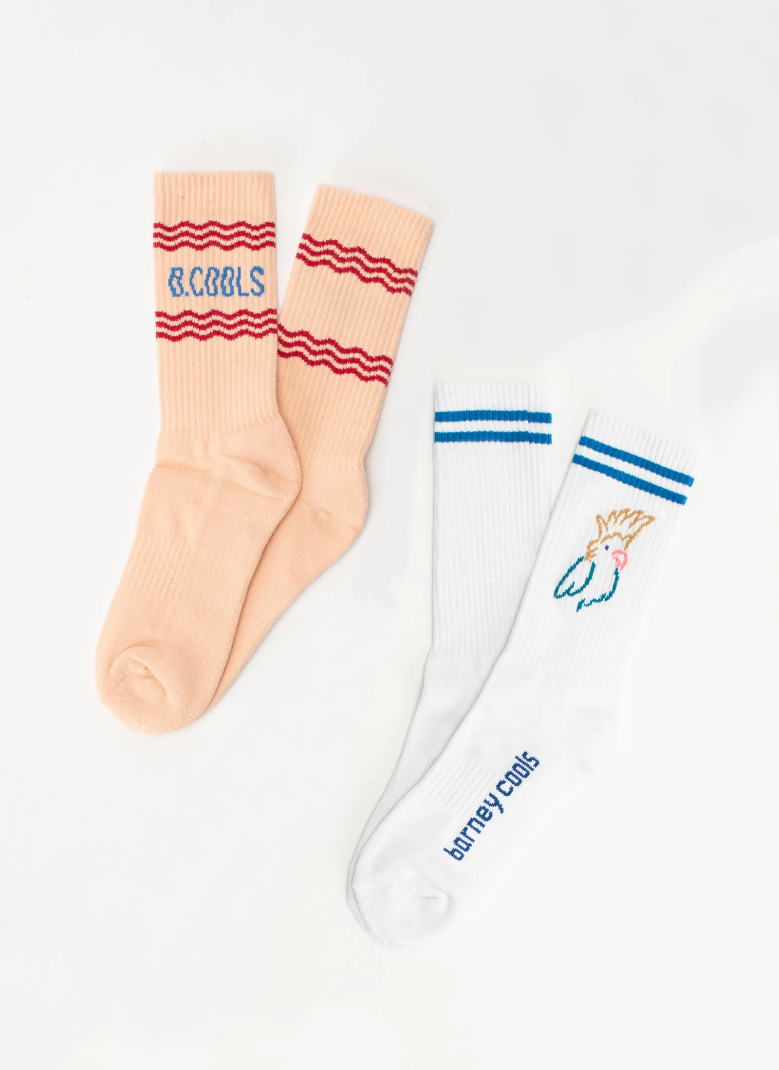 B.Cools 2-Pack Sock Cockatoo/Pink