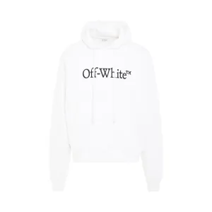 Big Bookish Skate Fit Hoodie in White