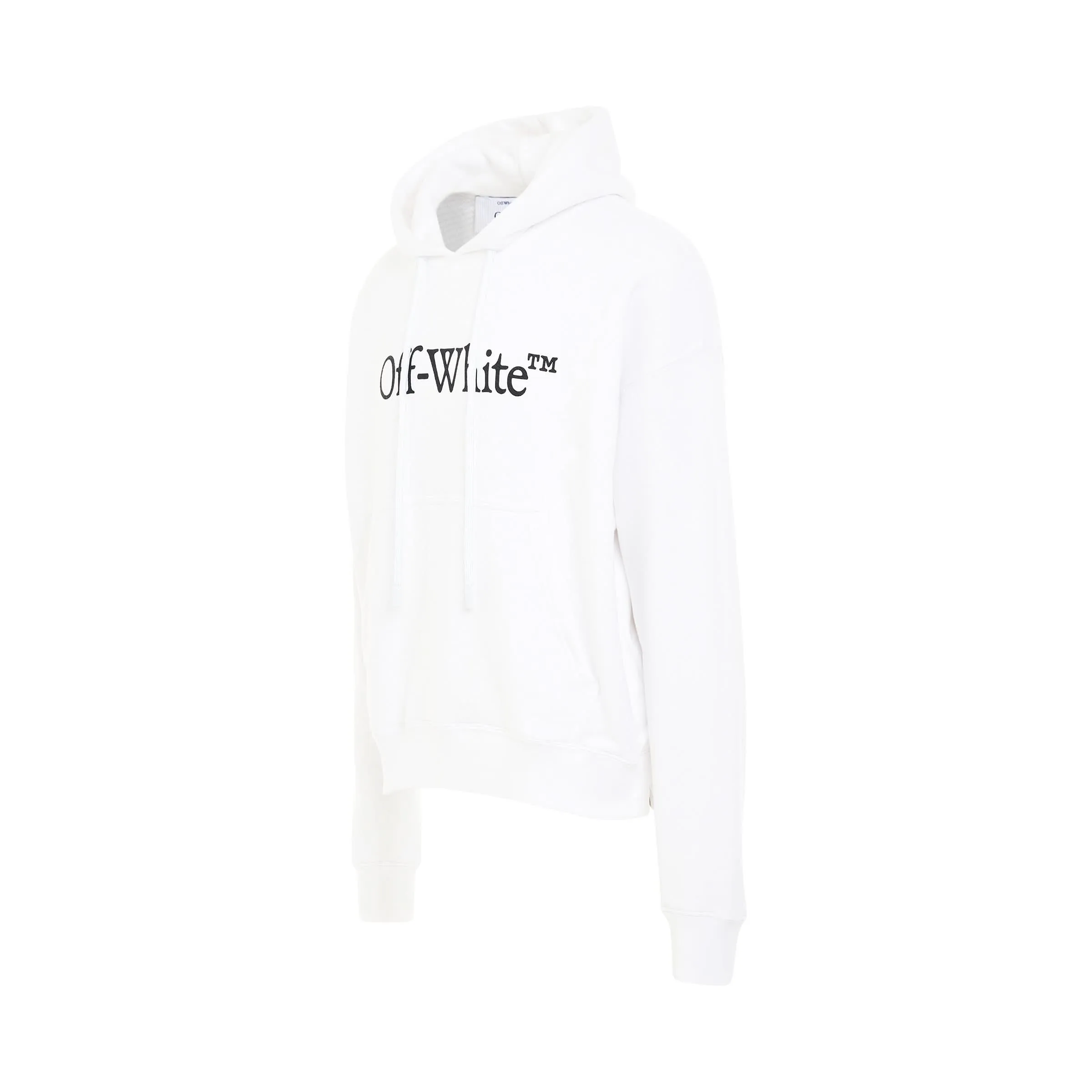 Big Bookish Skate Fit Hoodie in White