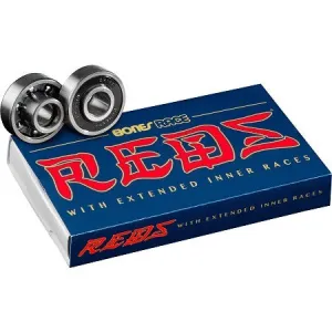 BONES BEARINGS - RACE REDS (SET OF 8)