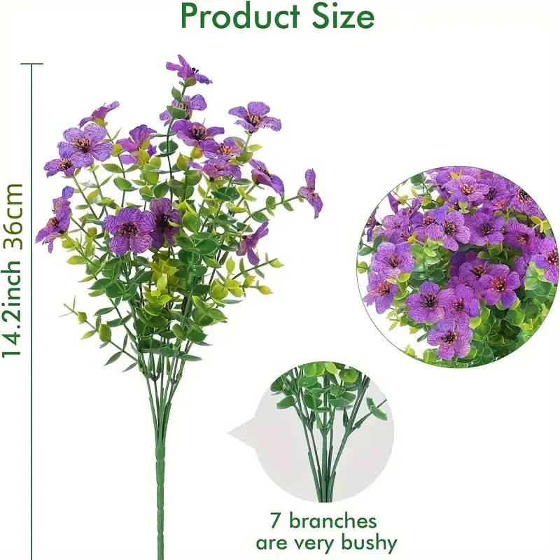 Bulk 12Pcs UV Resistant Flowers Bush Shrubs Plants for Outdoors Wholesale