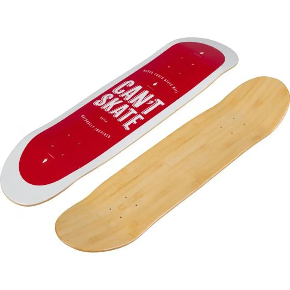 Can't Skate Graphic Bamboo Skateboard