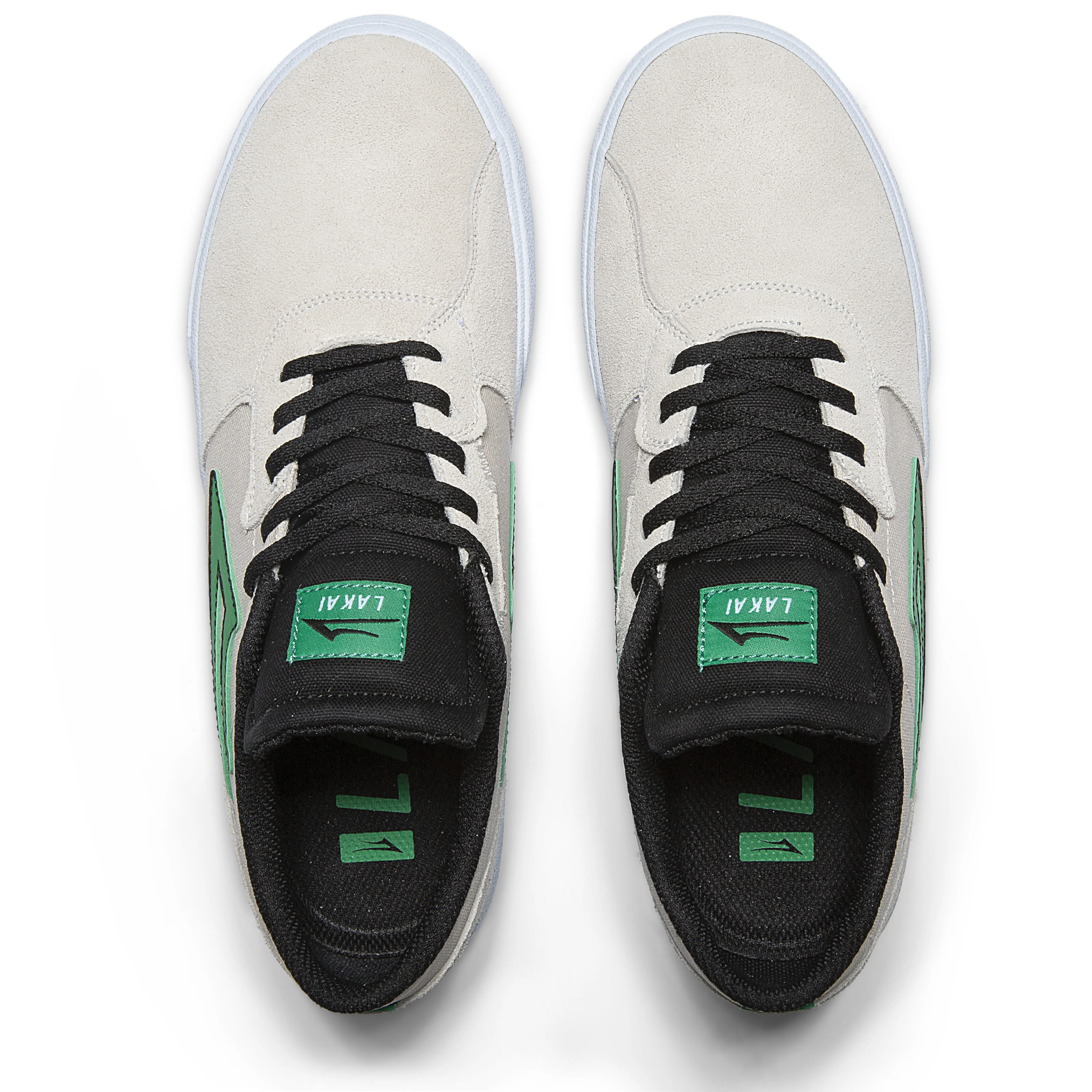 Cardiff - White/Black Suede