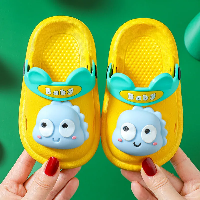 Cartoon Boys And Girls Soft-soled Non-slip Baotou beach Shoes Baby Sandals And Slippers