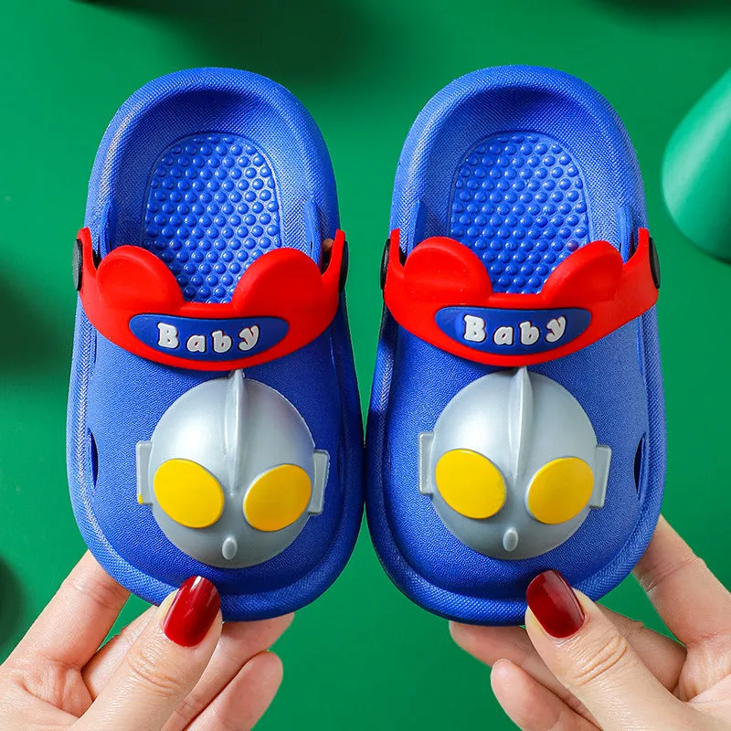 Cartoon Boys And Girls Soft-soled Non-slip Baotou beach Shoes Baby Sandals And Slippers