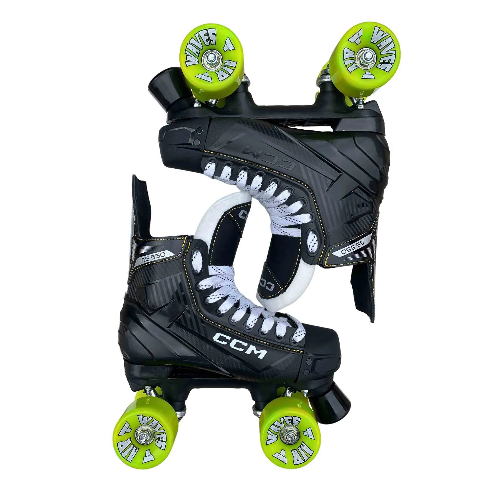 CCM AS 550 Roller Skates with Airwaves Wheels