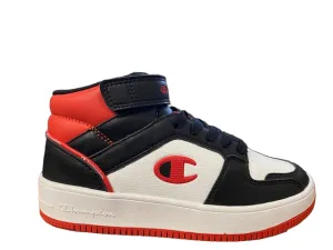 Champion Scarpa alta da ragazzo con laccio e strappo Rebound 2.0 Mid GS S32413 KK003 black-navy-red