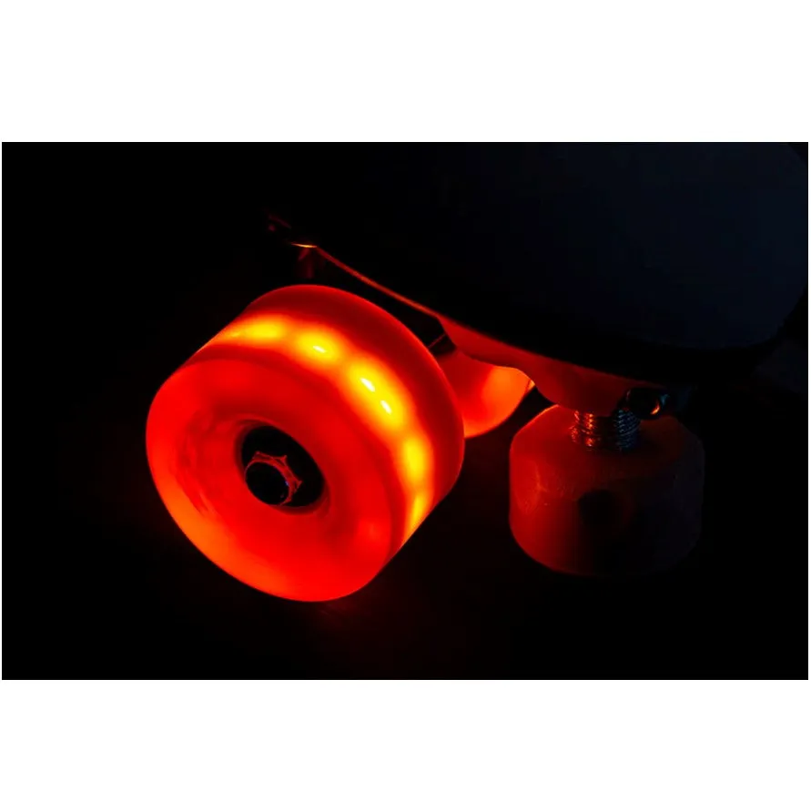 Chaya Light Up Neon Red Wheels 78A - 4 pack