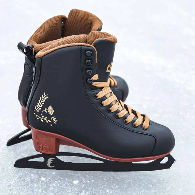 Chaya Merlot Black Ice Skates