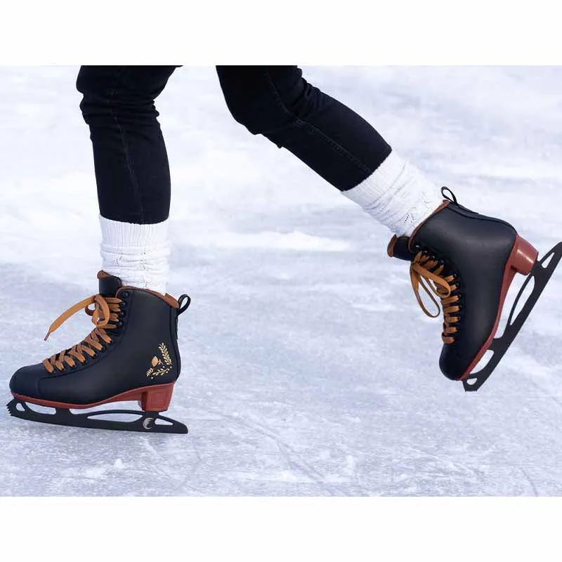 Chaya Merlot Black Ice Skates