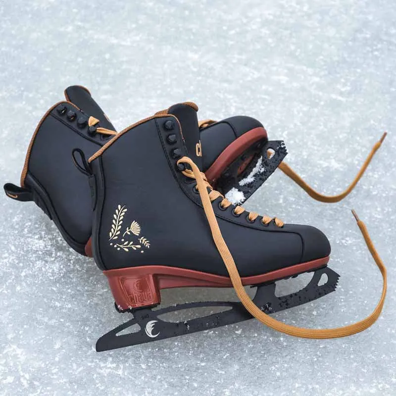 Chaya Merlot Black Ice Skates