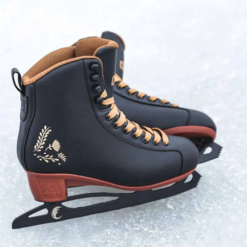 Chaya Merlot Black Ice Skates