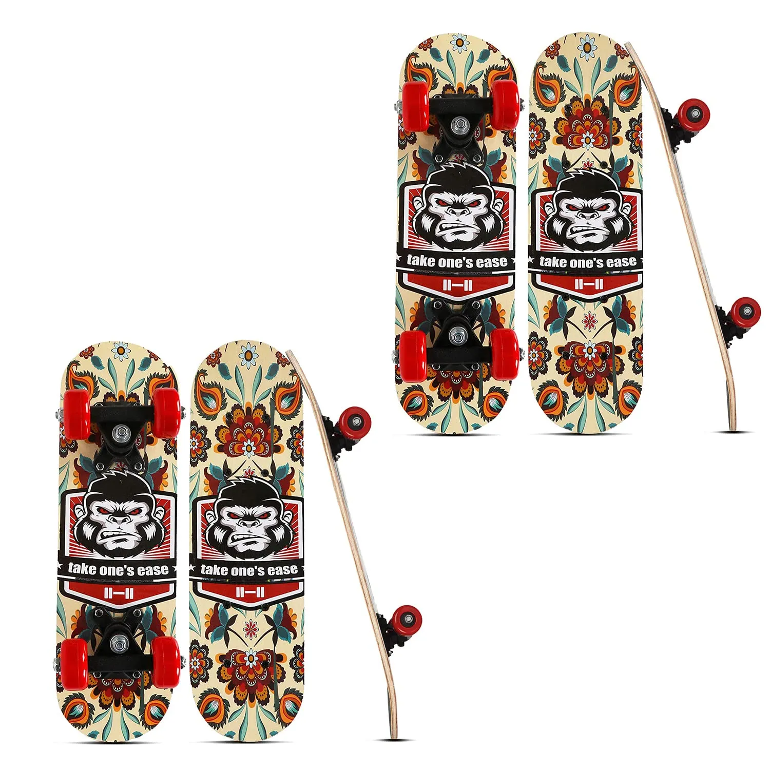 Chimps Kids Skateboard | Skate Board for Boys & Girls | Skateboards for Kids