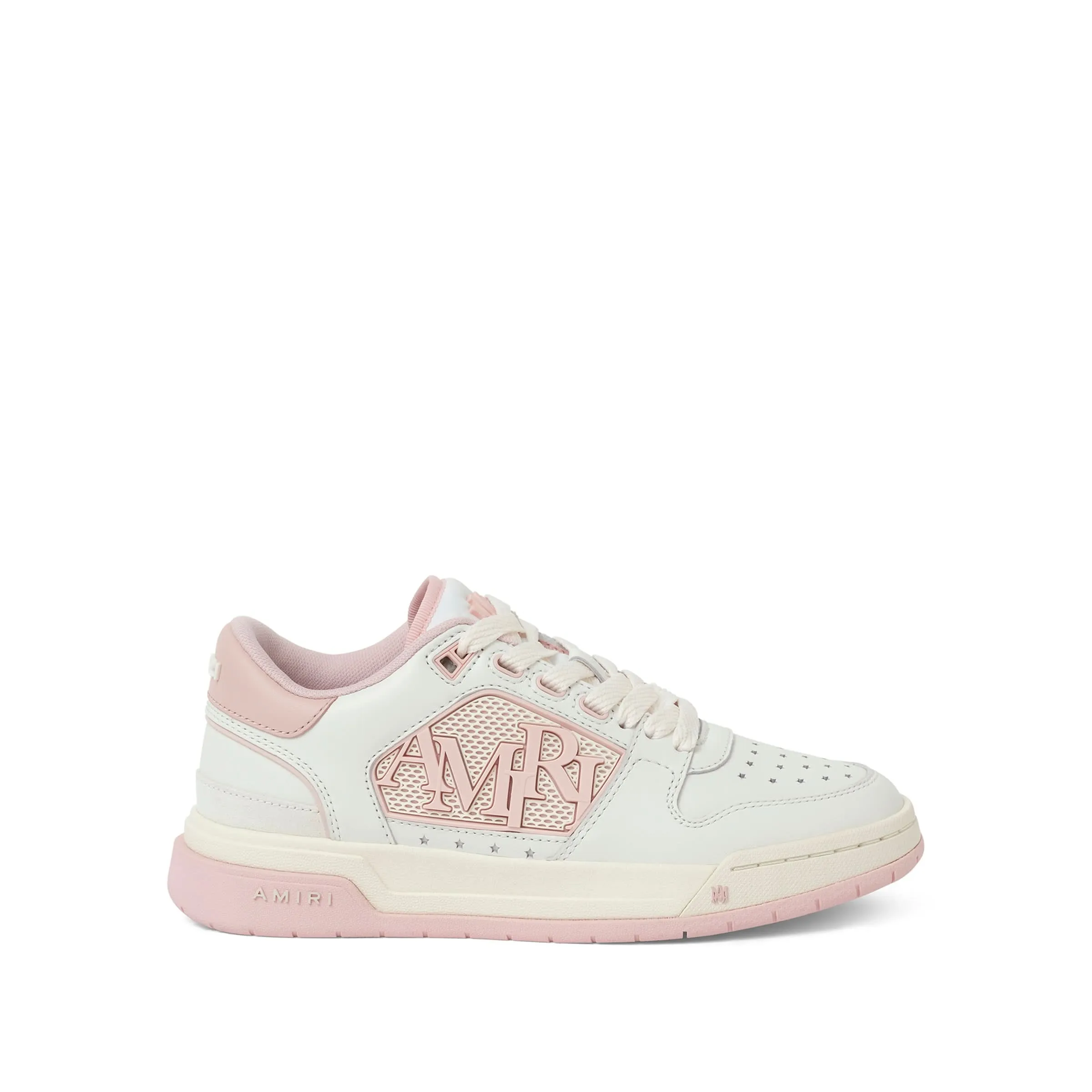 Classic Low Sneaker in White/Pink