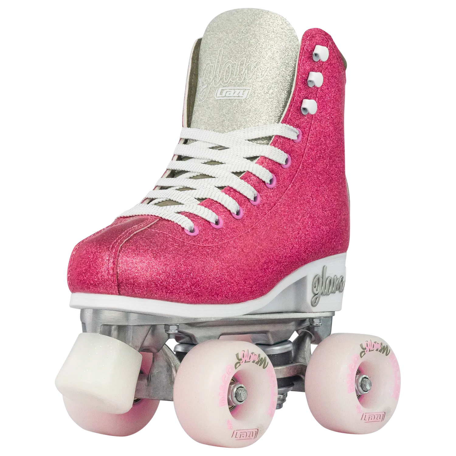 Crazy Glam Adjustable Roller Skates Pink/Silver