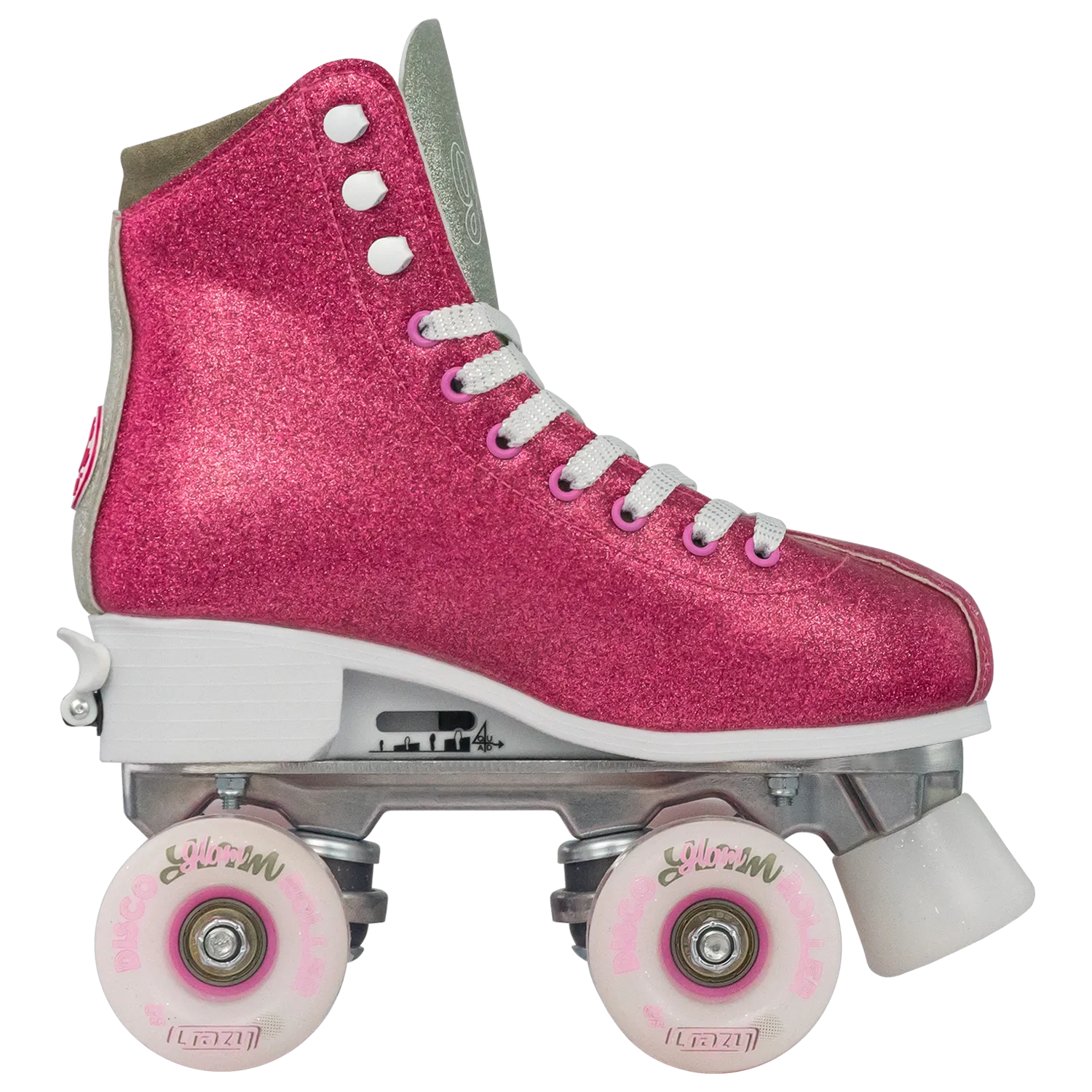 Crazy Glam Adjustable Roller Skates Pink/Silver