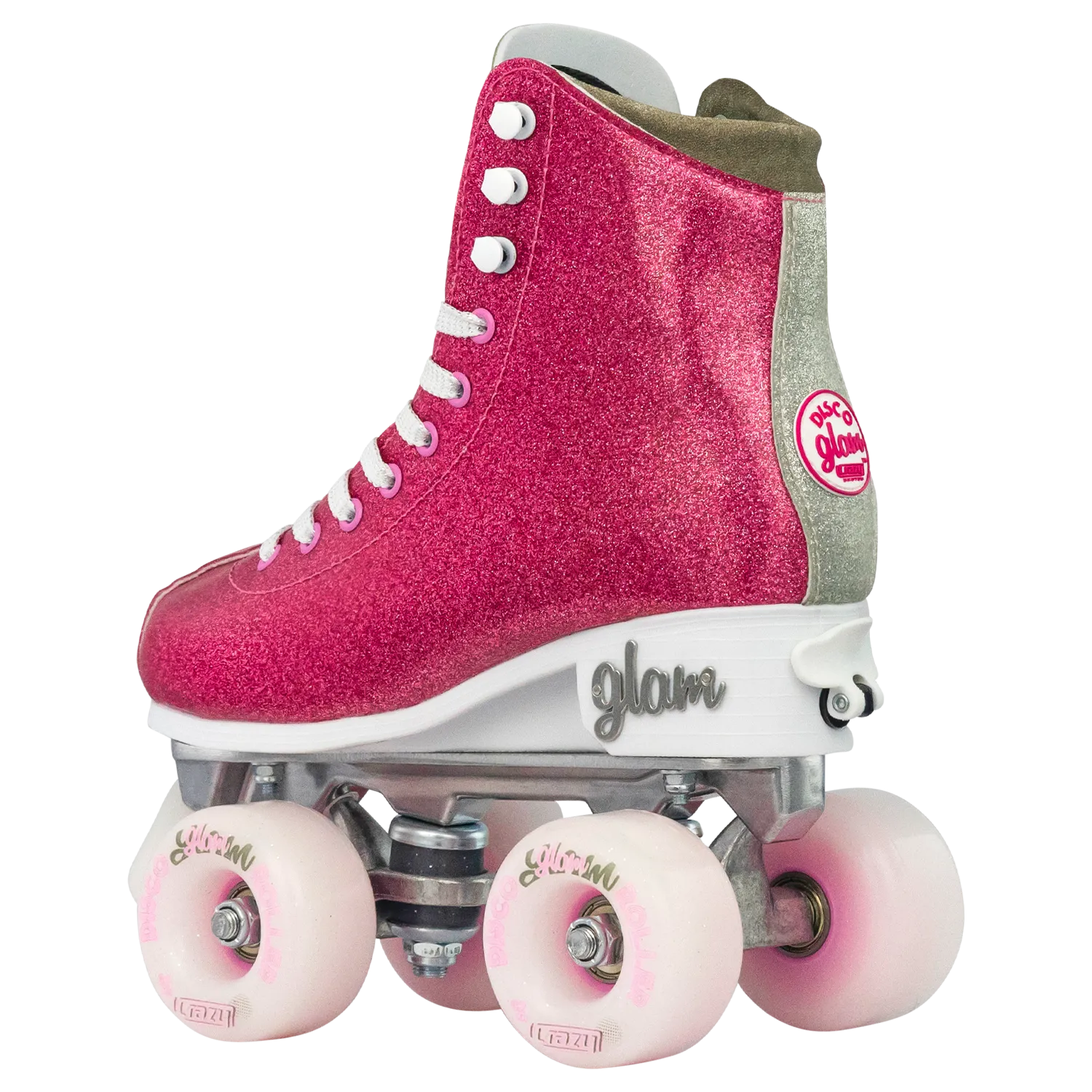 Crazy Glam Adjustable Roller Skates Pink/Silver