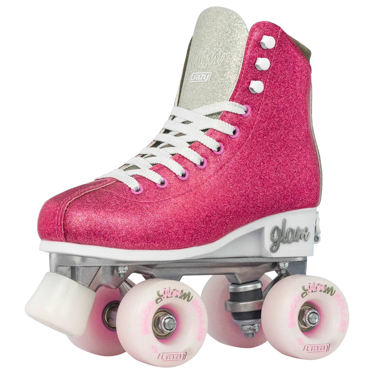 Crazy Glam Adjustable Roller Skates Pink/Silver