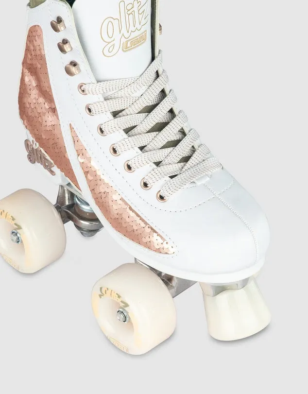 Crazy Glitz Adjustable Roller Skates Rose Gold