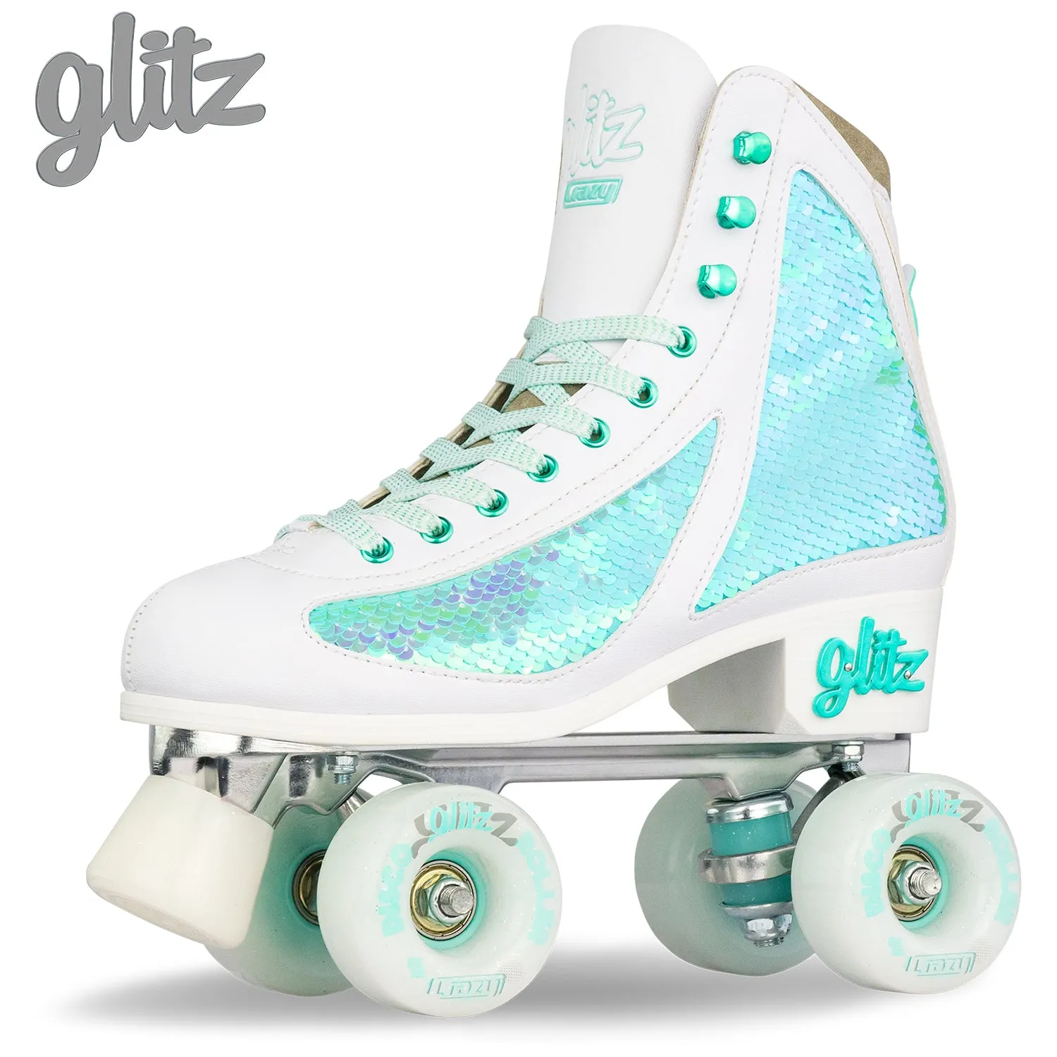 Crazy Glitz Roller Skates Turquoise