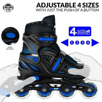 Crazy Skates 148 Adjustable Skates Black