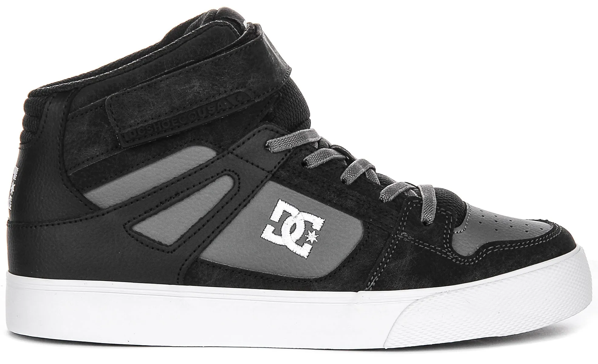 Dc Shoes Pure High Top In Grey For Youth