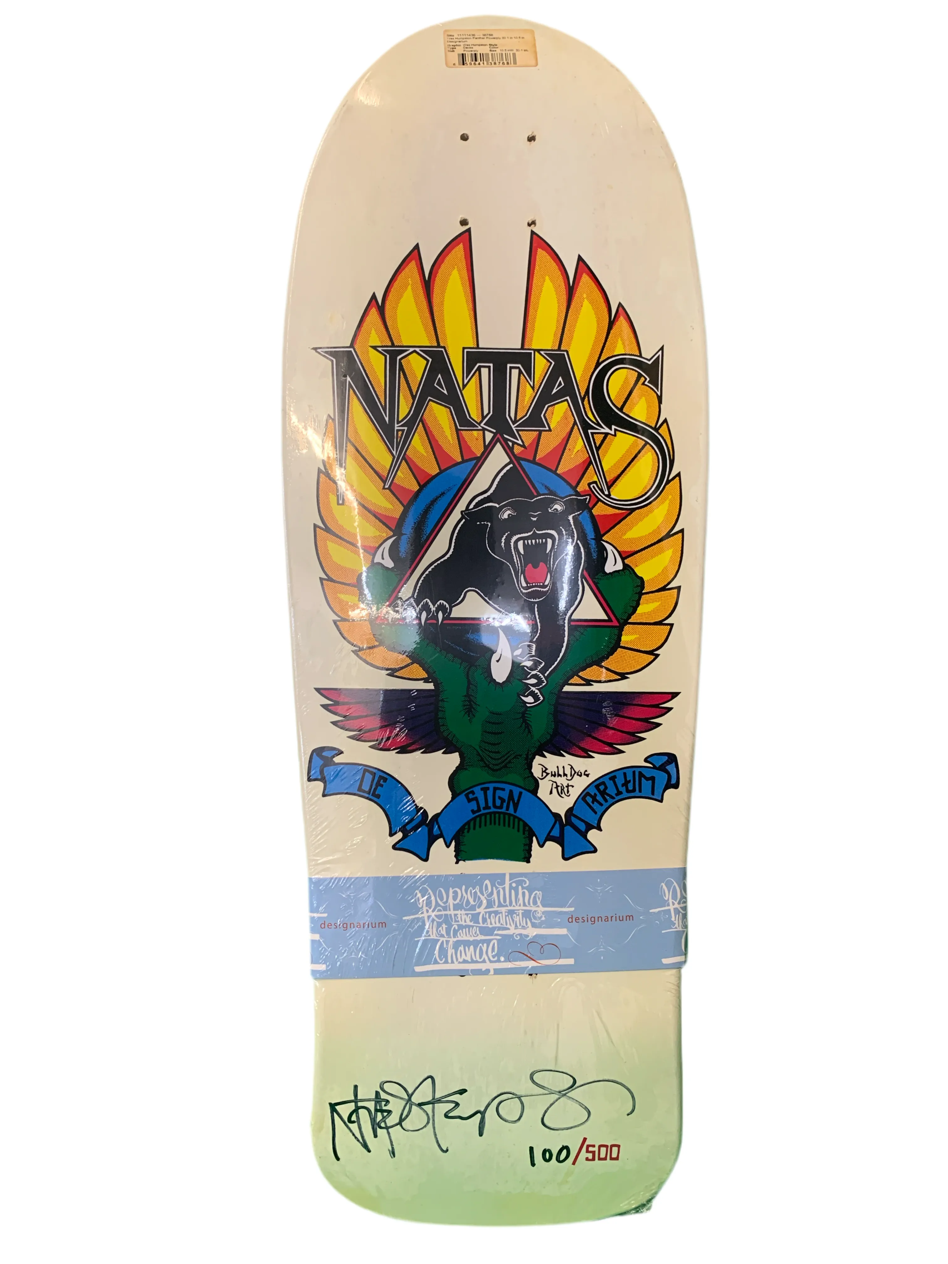 Designarium Natas Wes Humpston Panther Powerply Signed 100/150 10.5"Classic Skateboard Deck