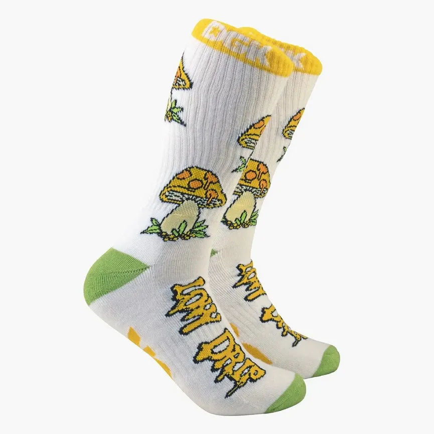 DGK Low Drip White Crew Socks