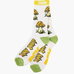 DGK Low Drip White Crew Socks