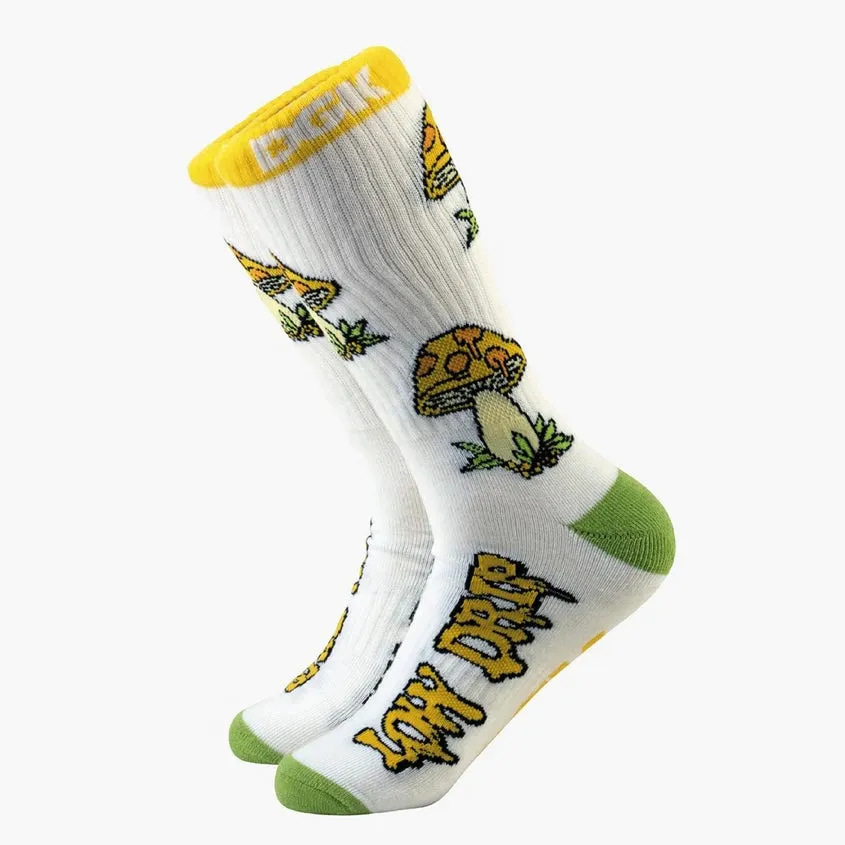 DGK Low Drip White Crew Socks