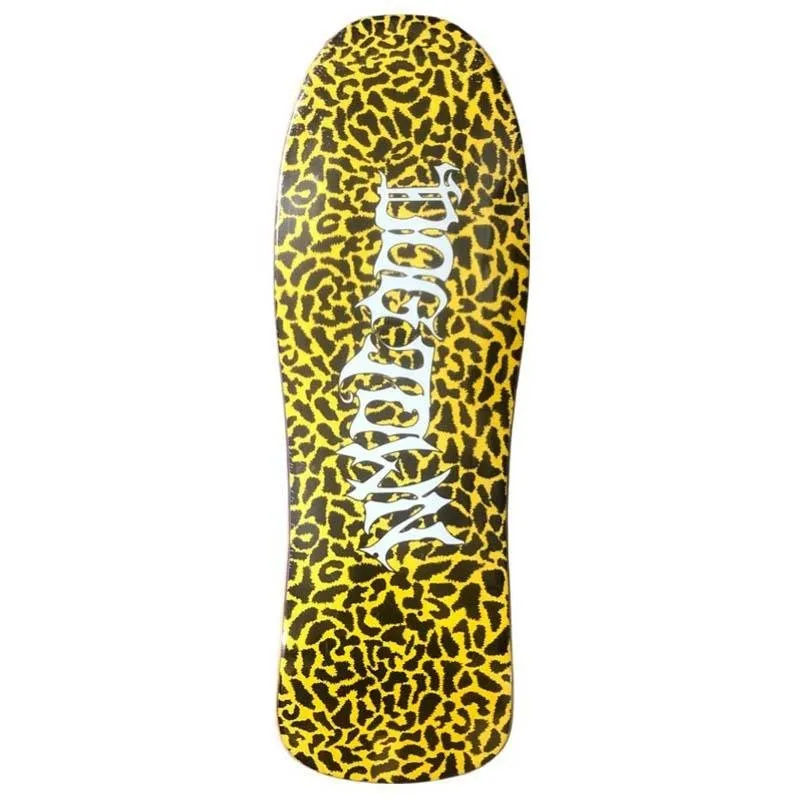 Dogtown 10.125" x 30.5125" Horror Script Leopard (YELLOW) Jackson Skateboard Deck