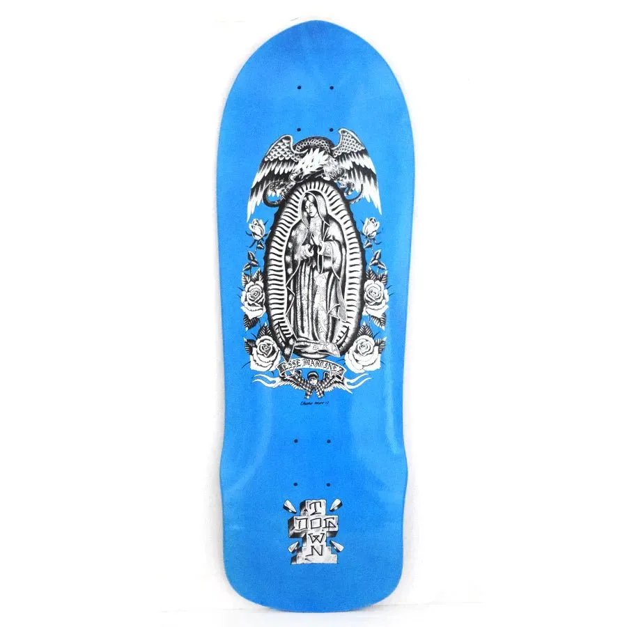 Dogtown 10" x 30.25" Jesse Martinez Guadalupe 1987 Reissue (BLUE DIP/SILVER) Made in USA Skateboard Deck