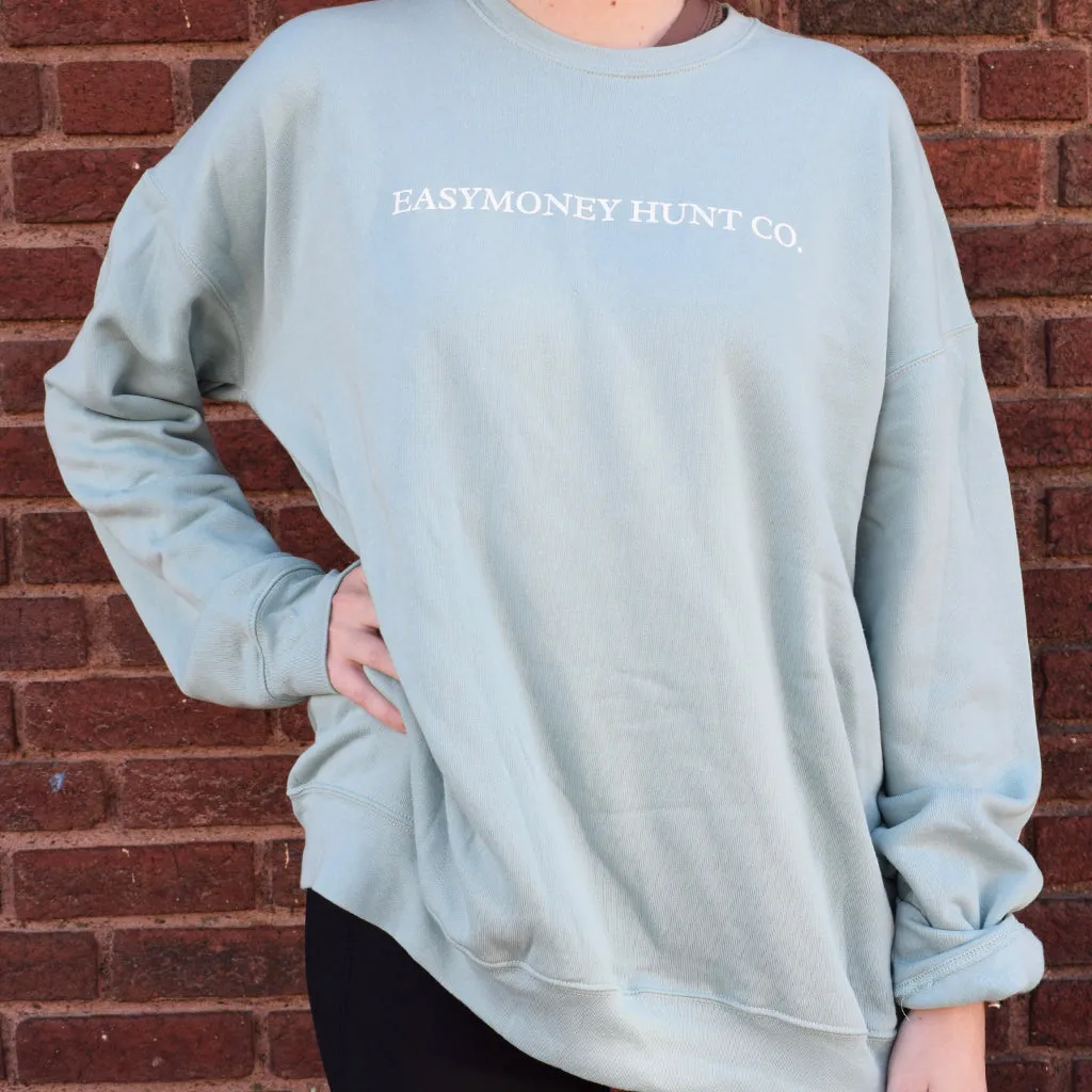 EasyMoney Hunt Co Sweatshirt-Dusty Blue