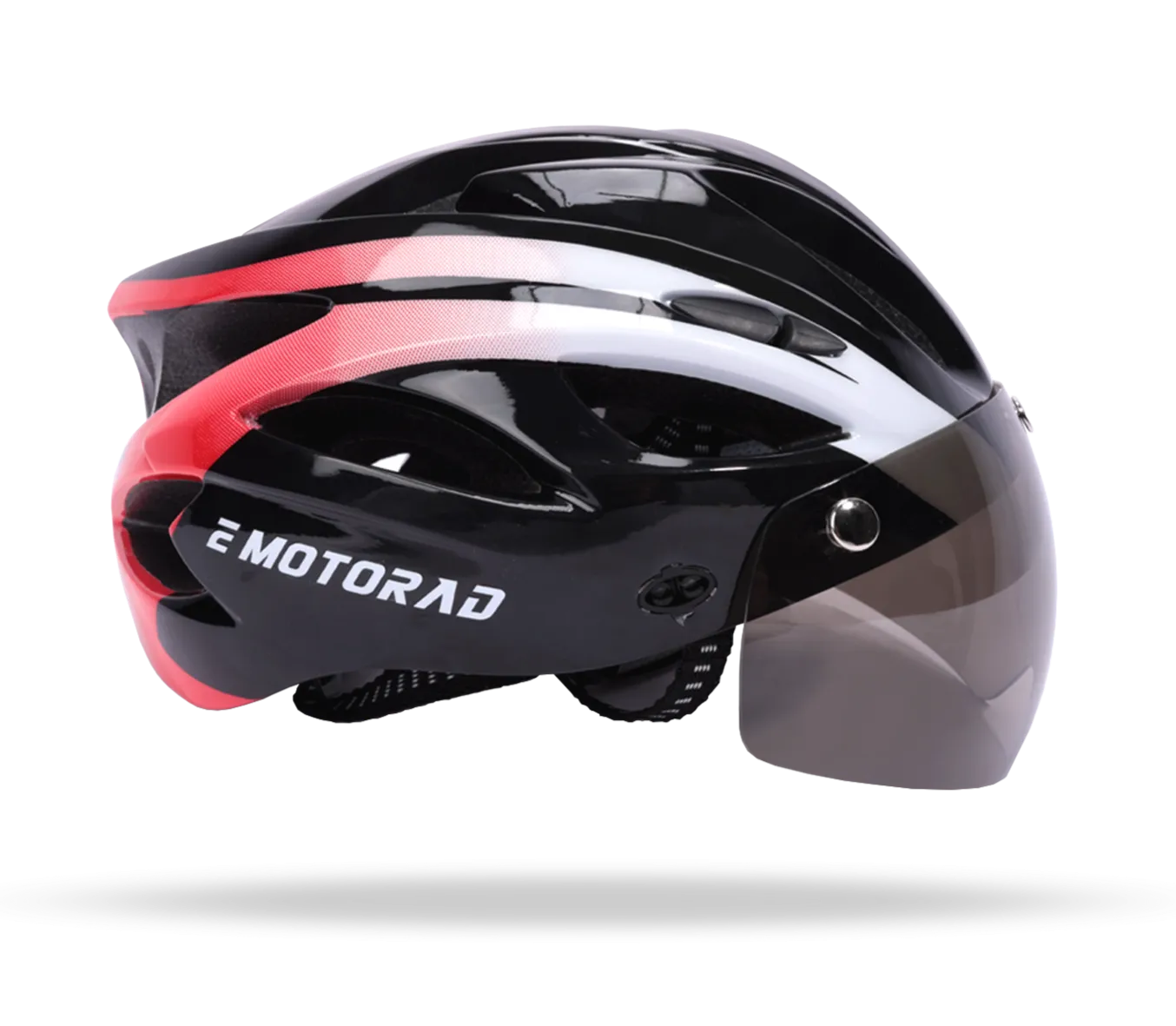 EMotorad Slipstream helmet - Adjustable Cycle Helmet with Front and Back LED Safety Light for Ages 12 Years and Above