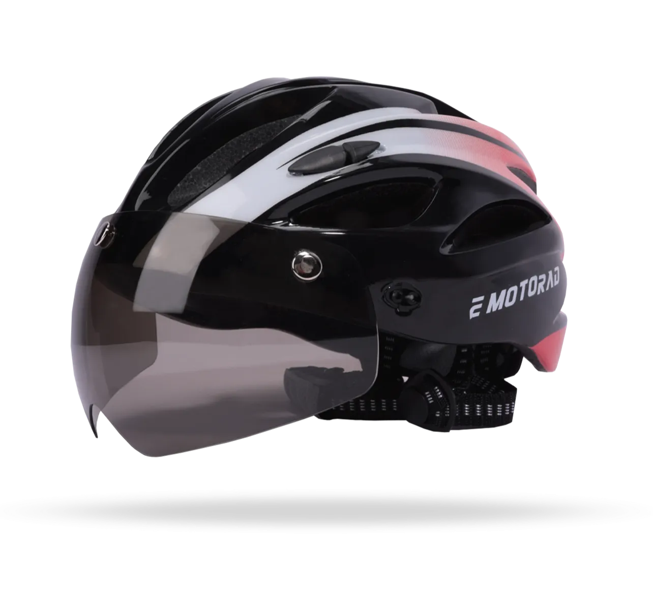 EMotorad Slipstream helmet - Adjustable Cycle Helmet with Front and Back LED Safety Light for Ages 12 Years and Above