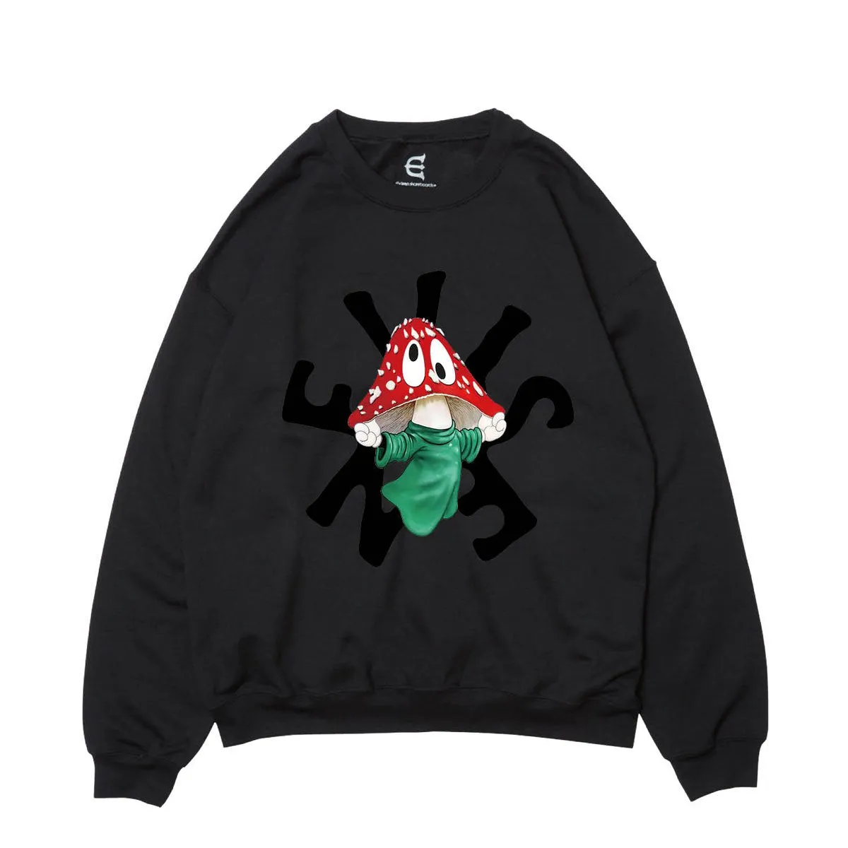 EVISEN ONE UP CREWNECK BLACK