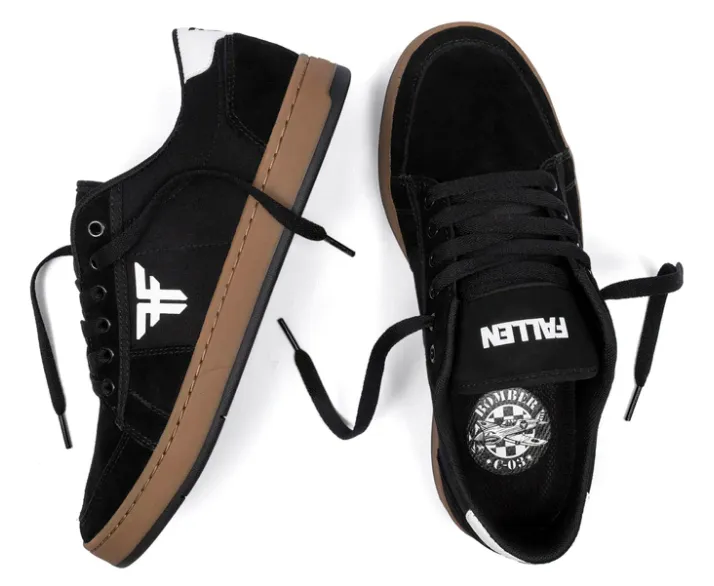 FALLEN SHOES BOMBER C-03 BLACK WHITE GUM