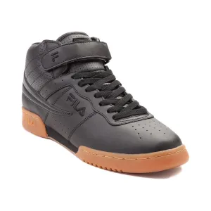 Fila Mens F-13 Logo Hi-Top Sneaker Black/Gum