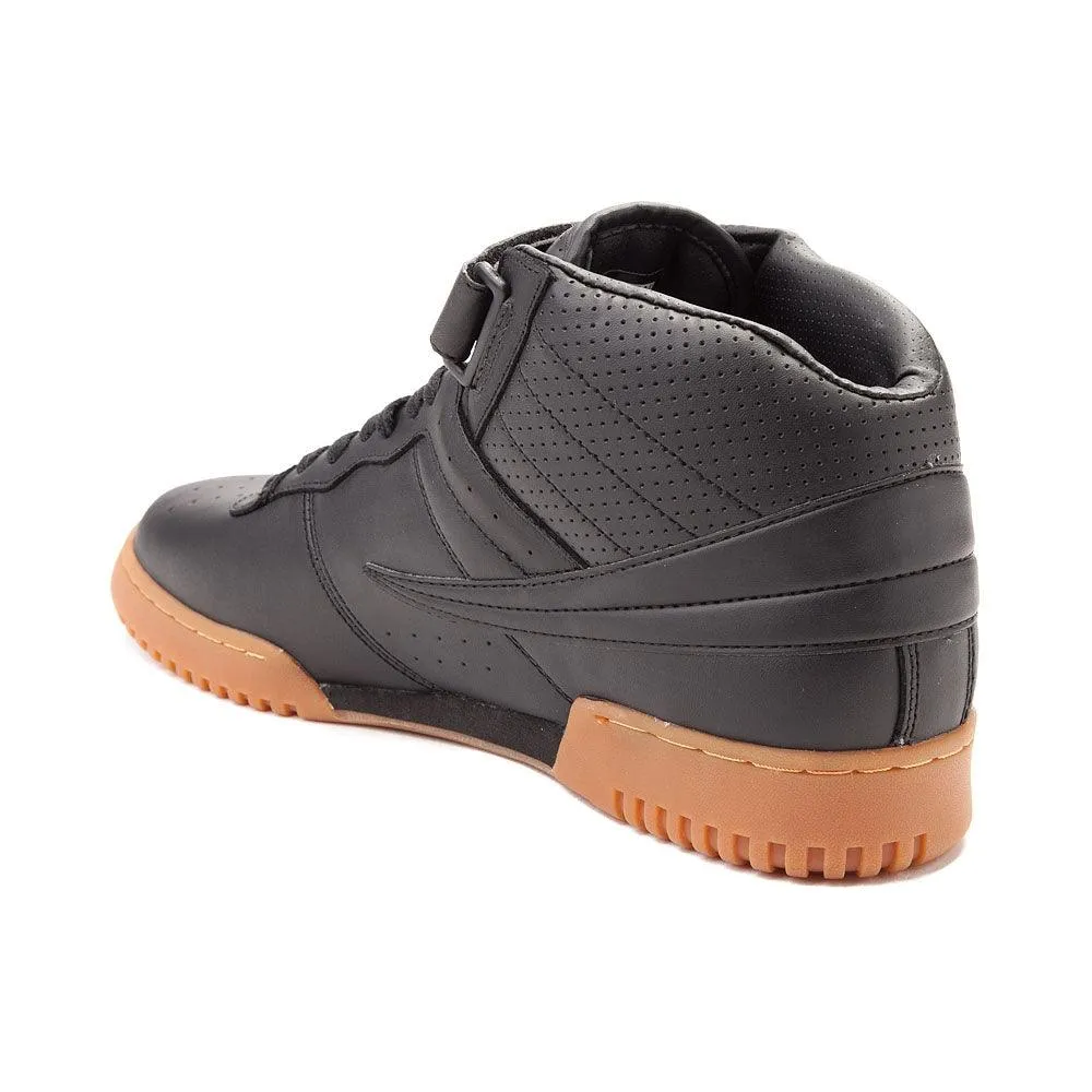 Fila Mens F-13 Logo Hi-Top Sneaker Black/Gum