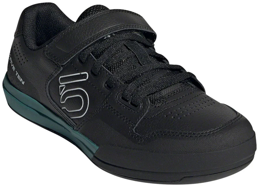 Five Ten Hellcat Clipless Shoe  -  Women's, Core Black / Crystal White / Hazy Emerald